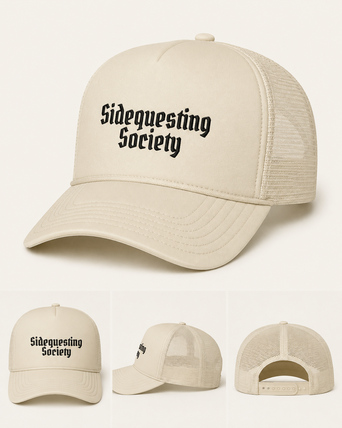 Sidequesting Society Trucker Cap — Neurodivergent Pride Foam Trucker Hat