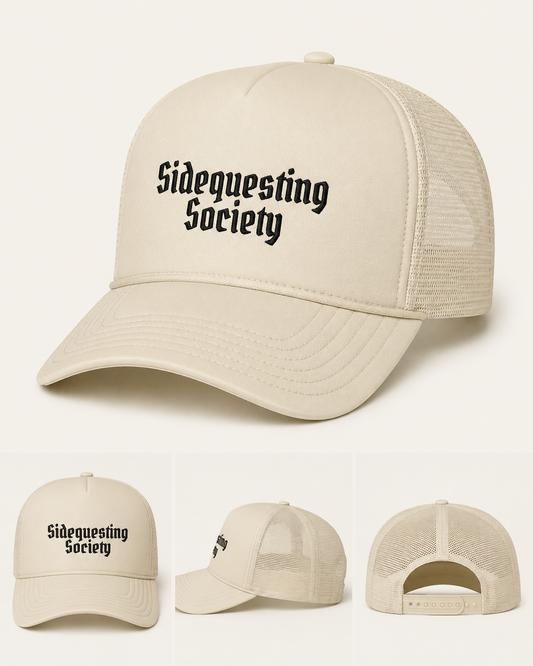 Sidequesting Society Trucker Cap — Neurodivergent Pride Foam Trucker Hat